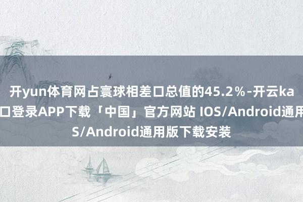 开yun体育网占寰球相差口总值的45.2％-开云kaiyun登录入口登录APP下载「中国」官方网站 IOS/Android通用版下载安装