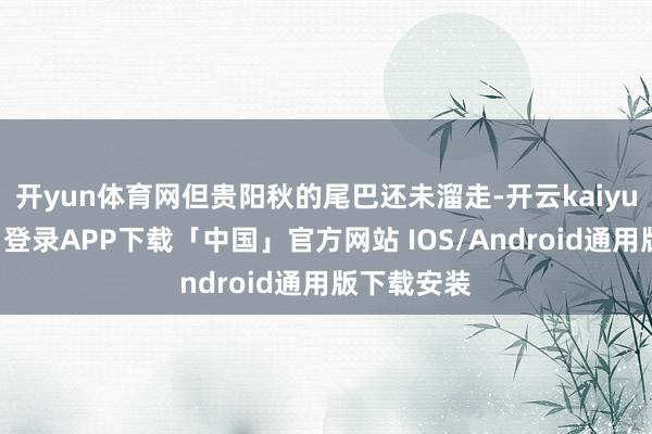 开yun体育网但贵阳秋的尾巴还未溜走-开云kaiyun登录入口登录APP下载「中国」官方网站 IOS/Android通用版下载安装