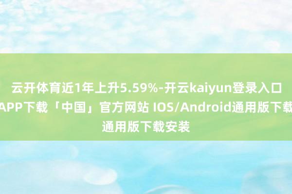 云开体育近1年上升5.59%-开云kaiyun登录入口登录APP下载「中国」官方网站 IOS/Android通用版下载安装