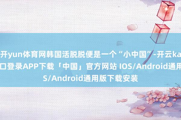 开yun体育网韩国活脱脱便是一个“小中国”-开云kaiyun登录入口登录APP下载「中国」官方网站 IOS/Android通用版下载安装